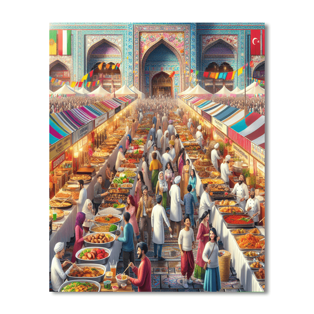 The Singapore Food Festival - Singapore Paint By Numbers Kits