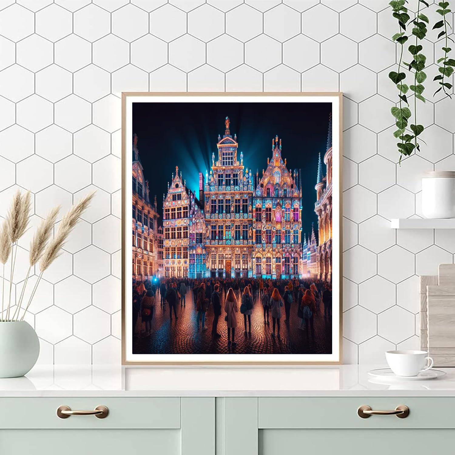 Light Festival - Ghent - Belgium Numbered Painting Kits