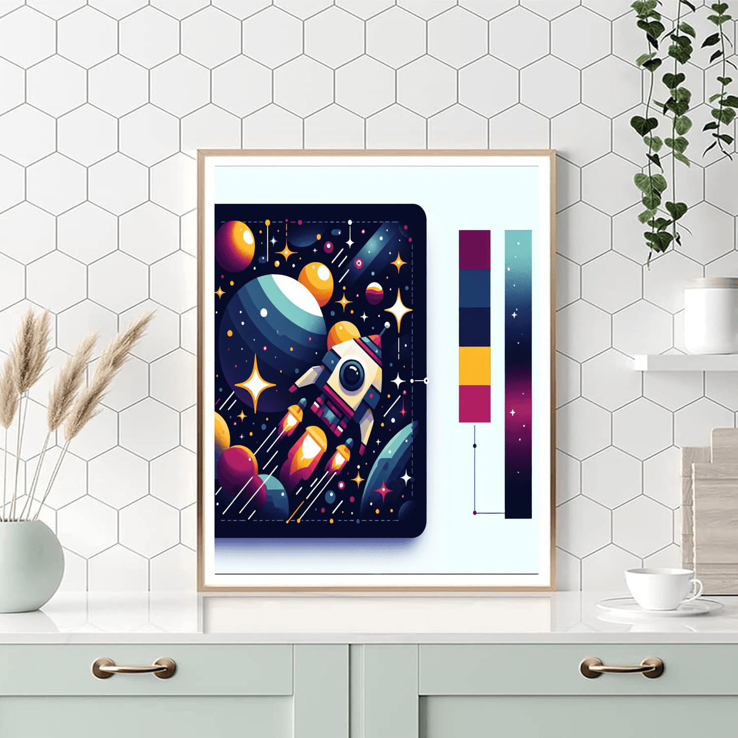 Intergalactic Space Journey Paint By Color