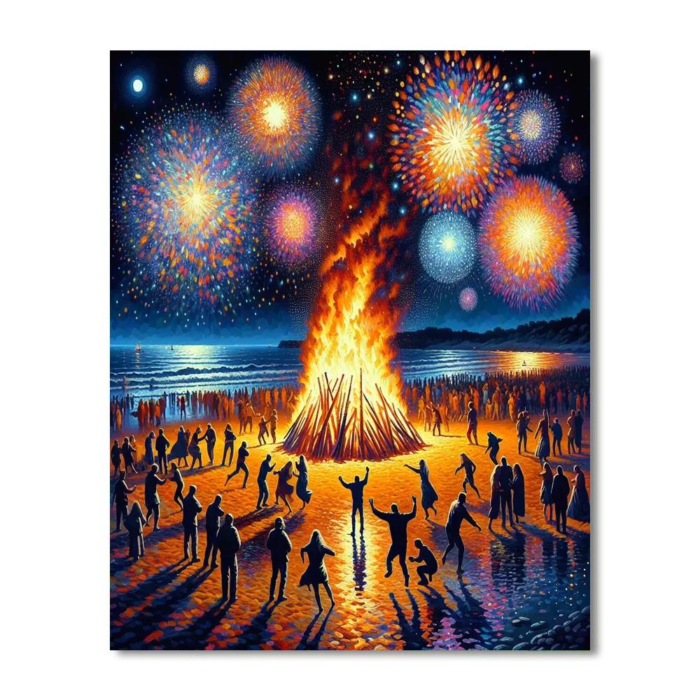 Saint John's Eve - Spain Number Painting