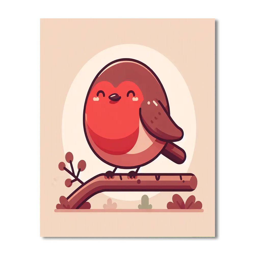 Rosy Robin Numbered Painting Kits