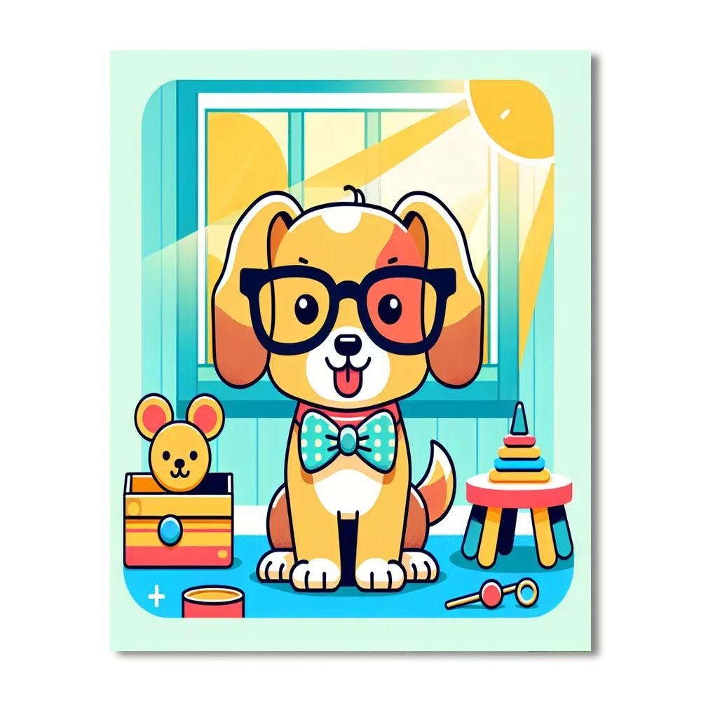 Dapper Dog Paint By Numbers Kits