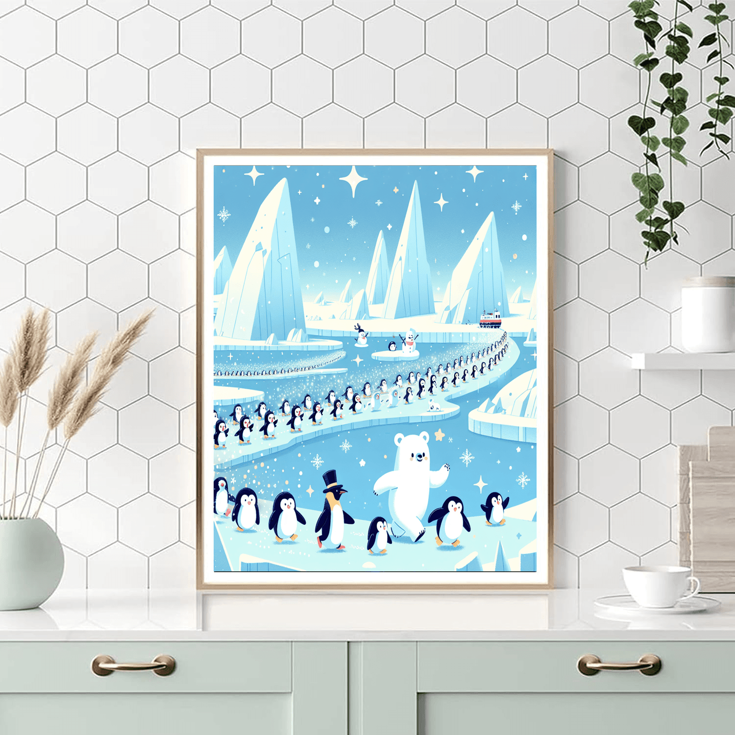 Polar Pals Parade Number Painting