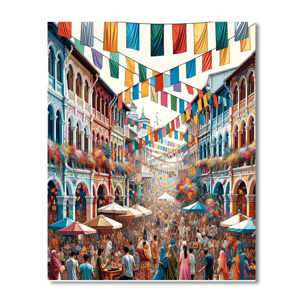 George Town Festival - Penang, Malaysia Painting By Numbers Kit