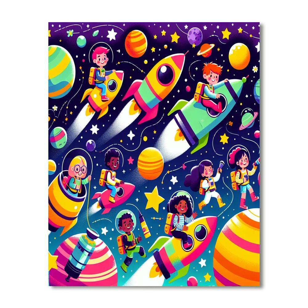 Space Odyssey Explorer Painting Number Kit