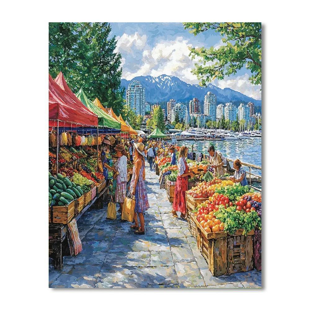 Granville Island - Vancouver Paint By Number