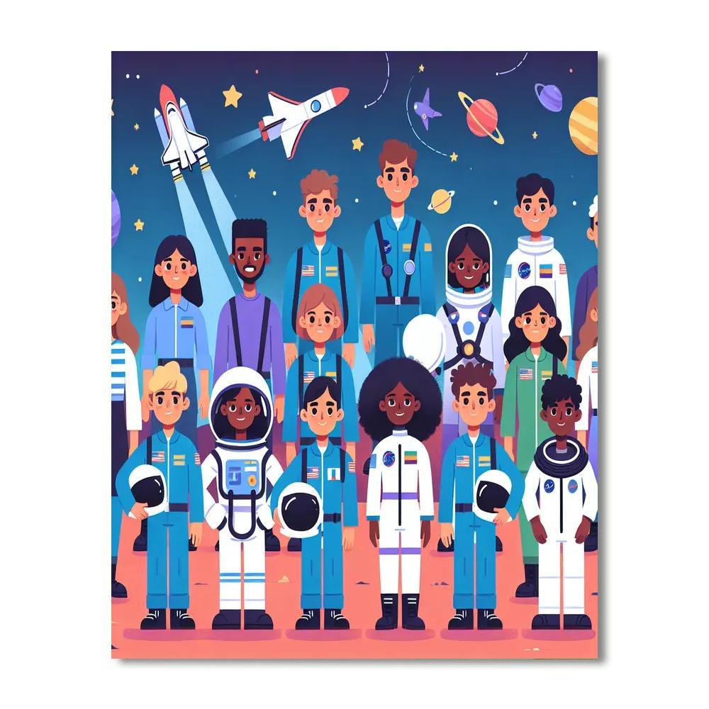 Cosmic Space Camp Numbered Painting Kits