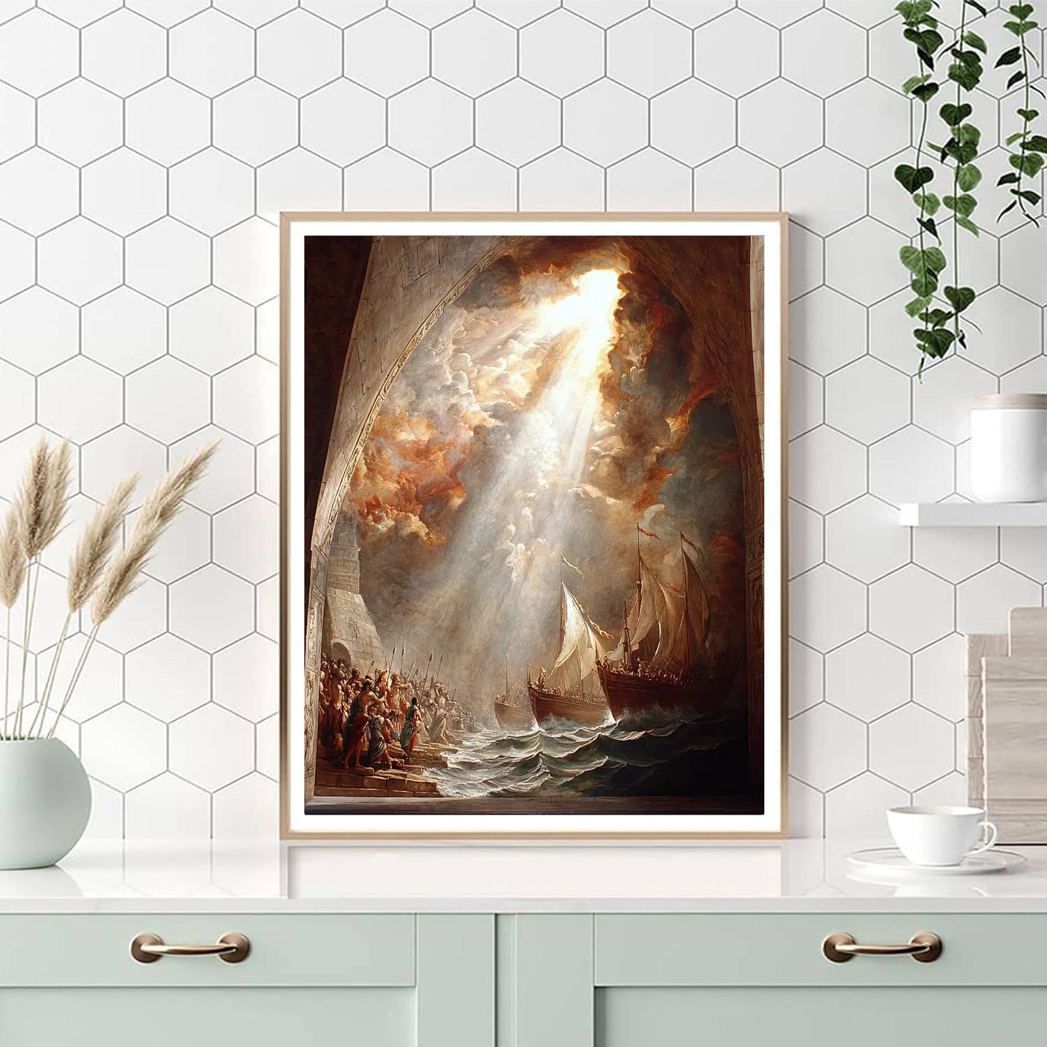 Henry Fuseli Inspired Ancient Mythical Voyage  Paint By Numbers