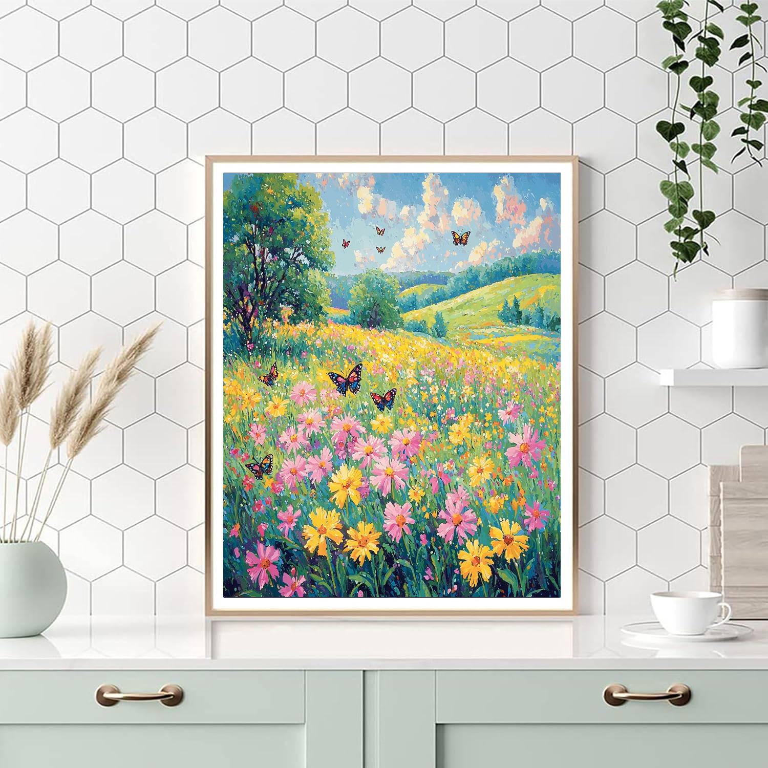 Georges Seurat Inspired Mystic Meadow Symphony  Paint By Numbers Art