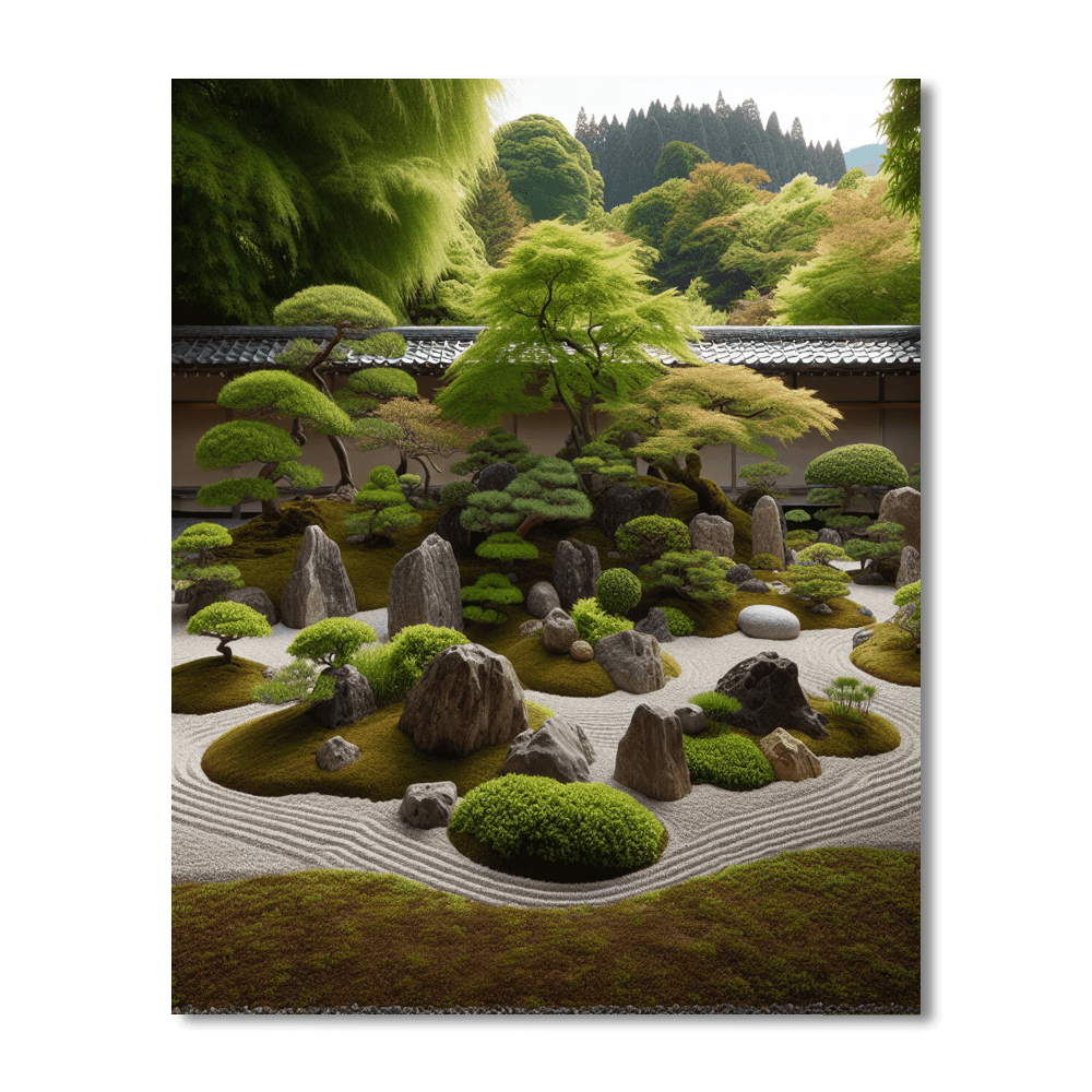 Japanese Zen Garden Paint By Numbers Kits