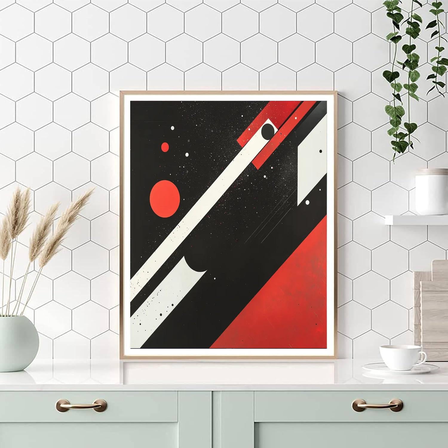 Kazimir Malevich Inspired Cosmic Rhythm Harmony  Paint By Numbers