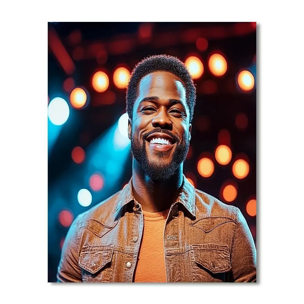 Kevin Hart: The Comedic Energy Of Laughter Unleashed Numbered Painting Kits