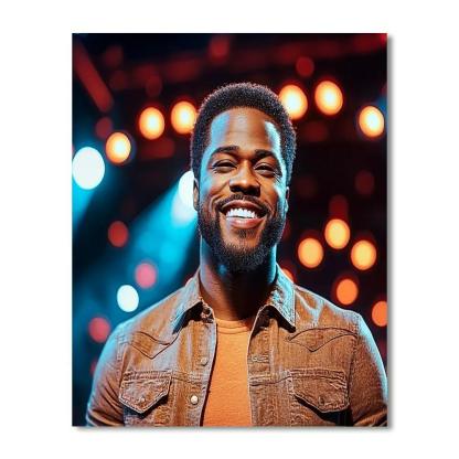 Kevin Hart: The Comedic Energy Of Laughter Unleashed Numbered Painting Kits