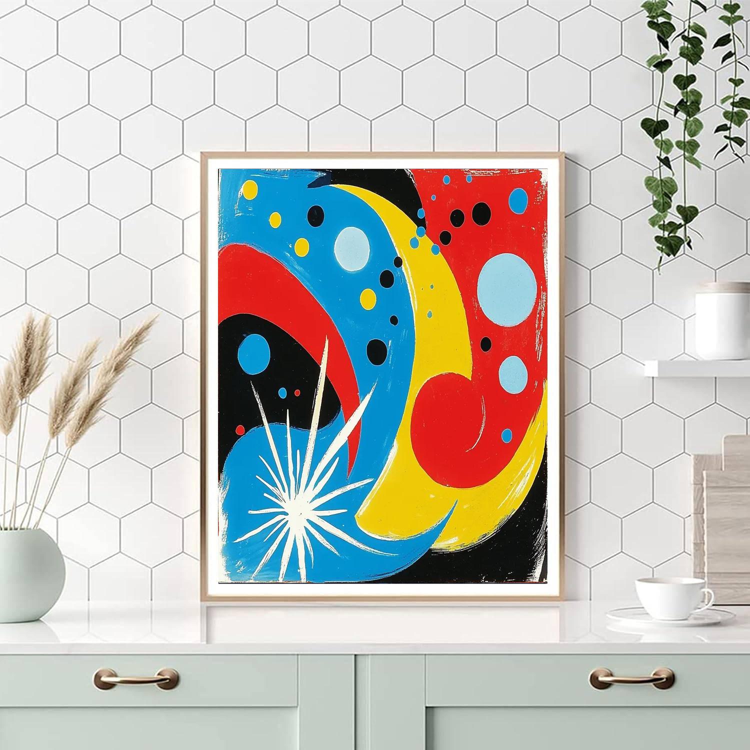 Joan Miró Inspired Fanciful Forms  Painting By Numbers Kit