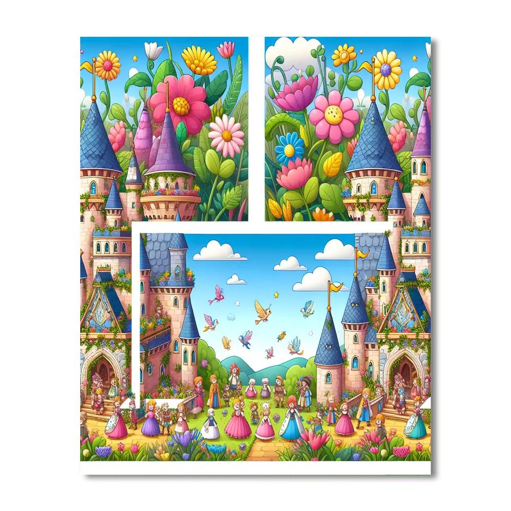 Charming Magical Castle Paint By Numbers