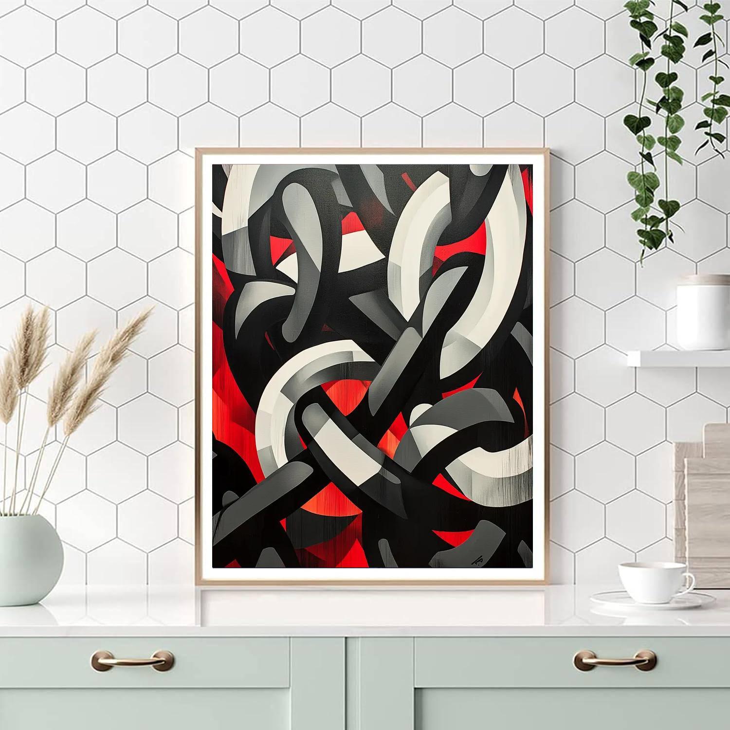 Banksy Inspired Chains Of Expectation  Paint By Numbers Kits