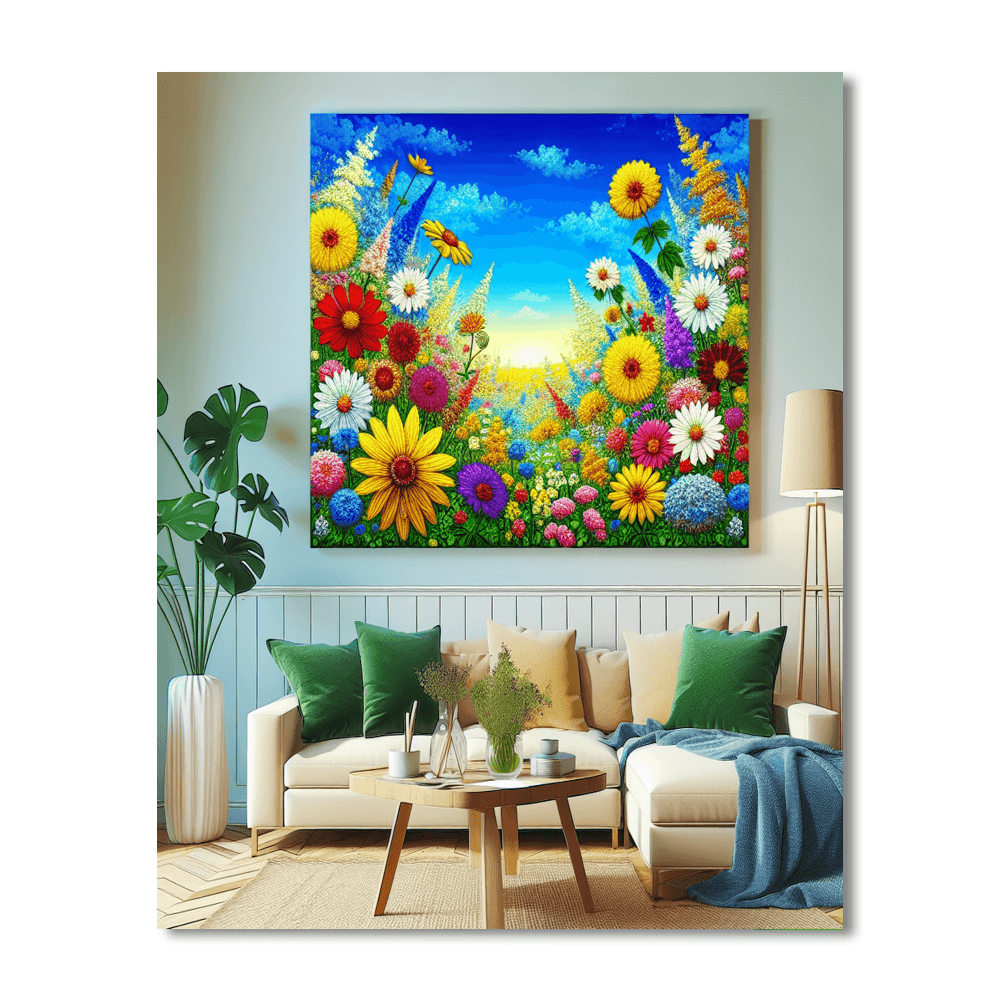 Wildflower Dream DIY Paint By Numbers