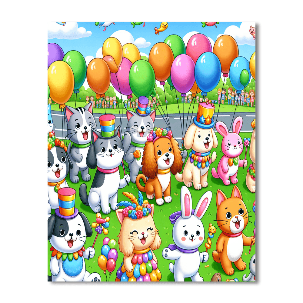 Fun Pet Parade Painting Number Kit