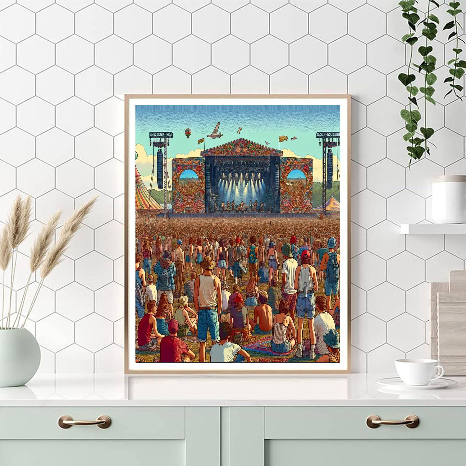 Bonnaroo Music And Arts Festival - Manchester Numbered Painting Kits