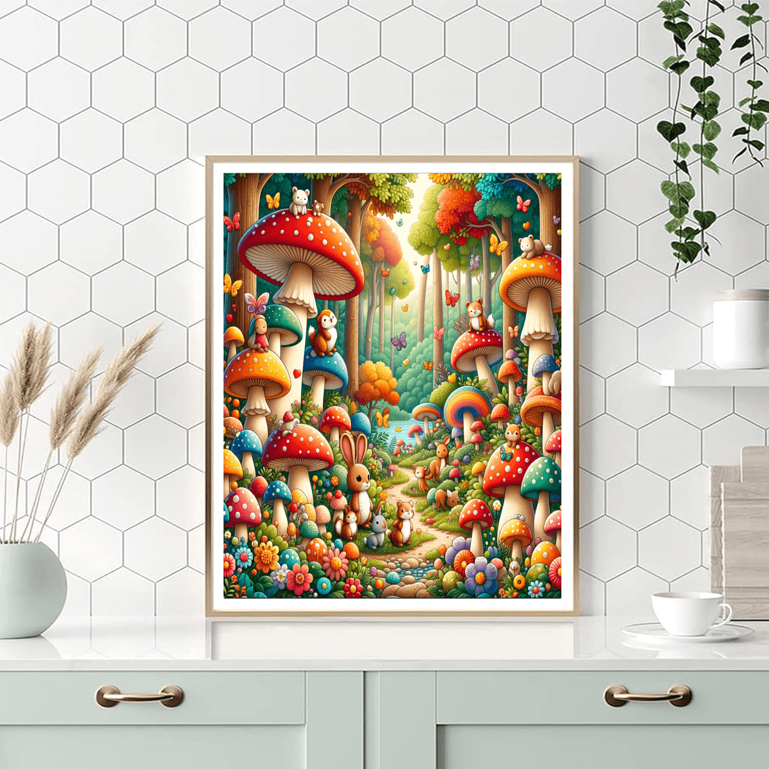 Enchanting Mushroom Forest Paint By Numbers Kits