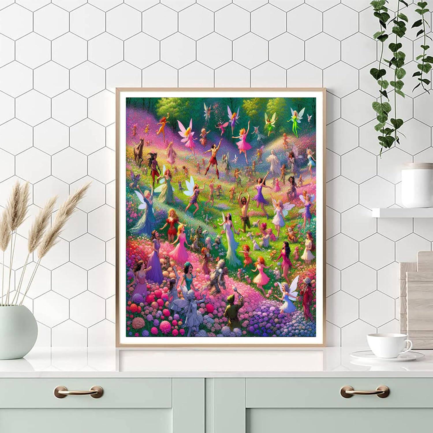 Dancing Fairies In The Meadow Paint By Numbers