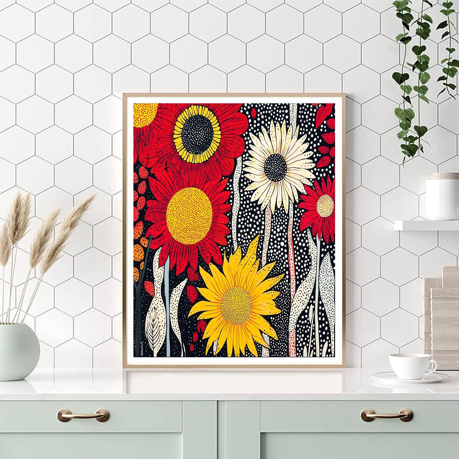 Yayoi Kusama Inspired Boundless Patterns  Paint By Numbers