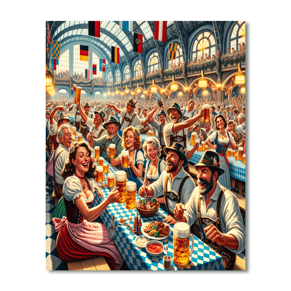 Oktoberfest - Blumenau, Brazil Number Painting