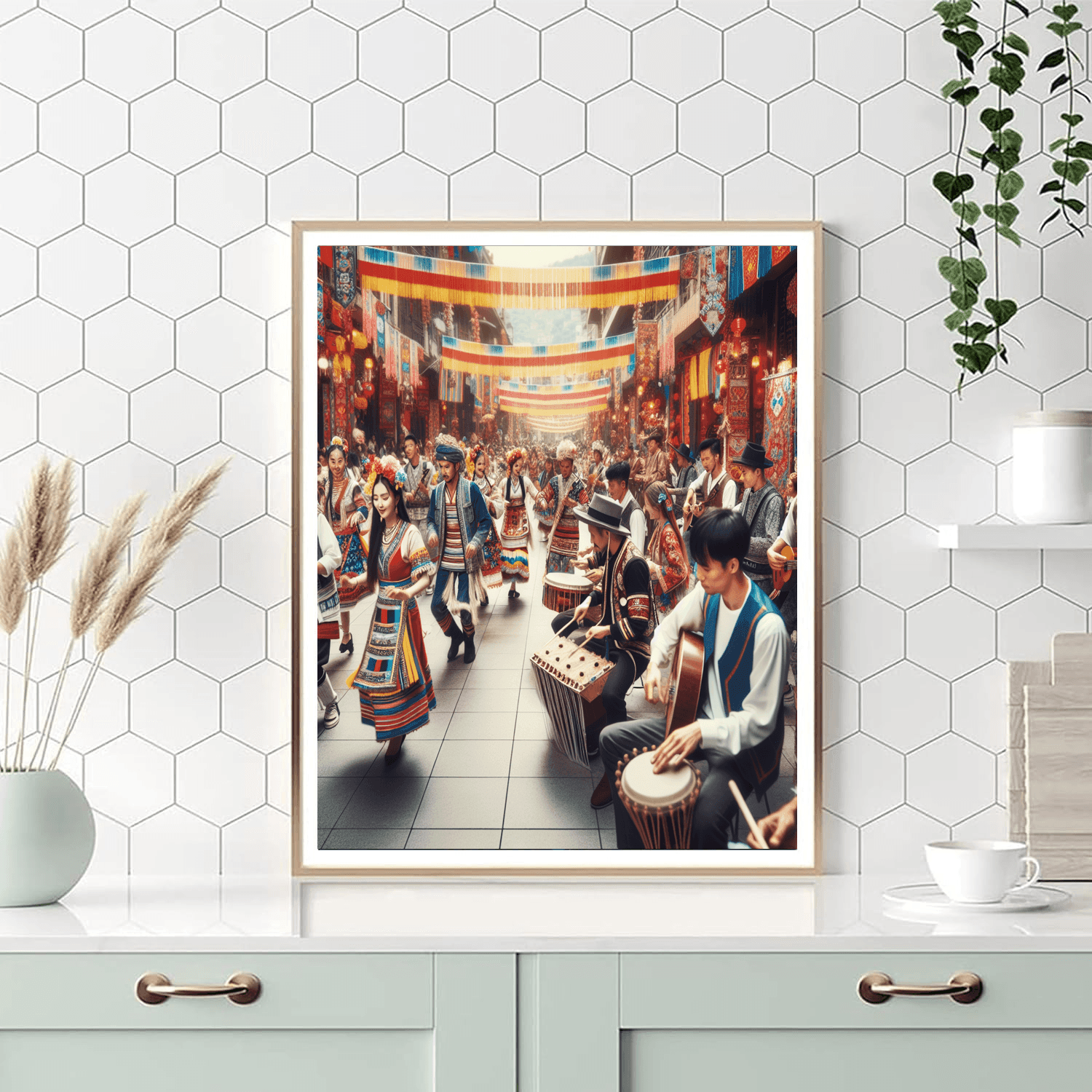 Merida Festival - Yucatan, Mexico Paint By Numbers Art