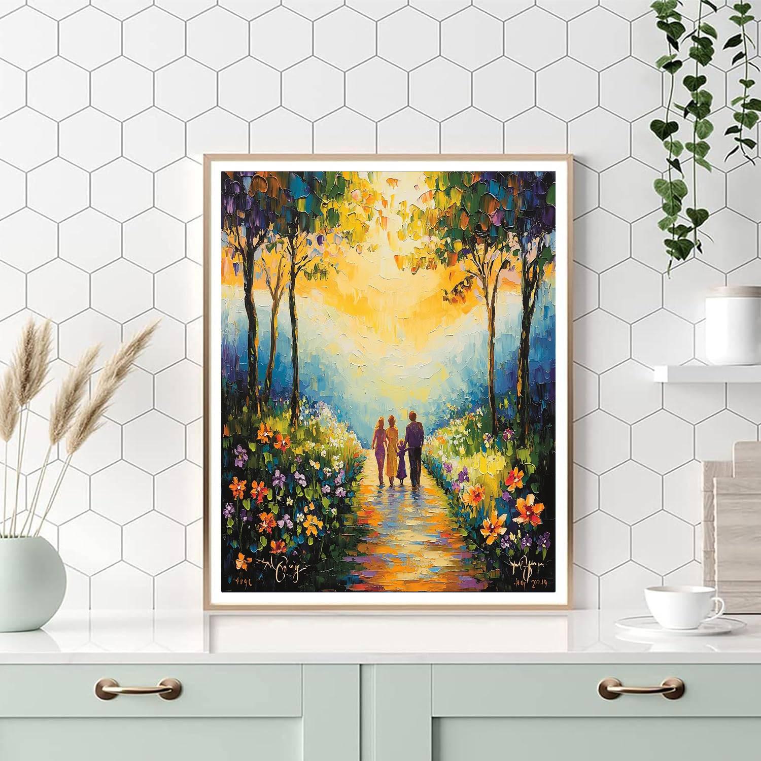 A Journey Of Hearts Number Painting