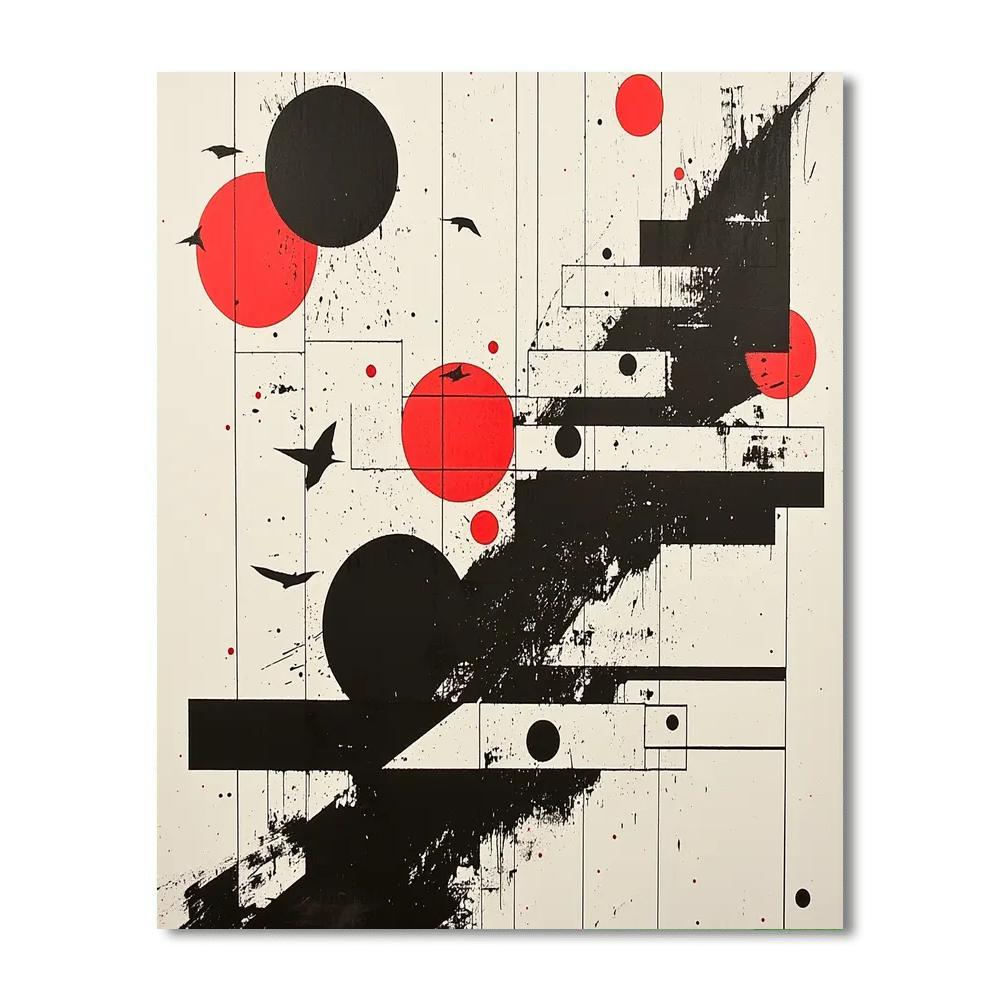 Banksy Inspired Shadows Of Influence  Number Painting