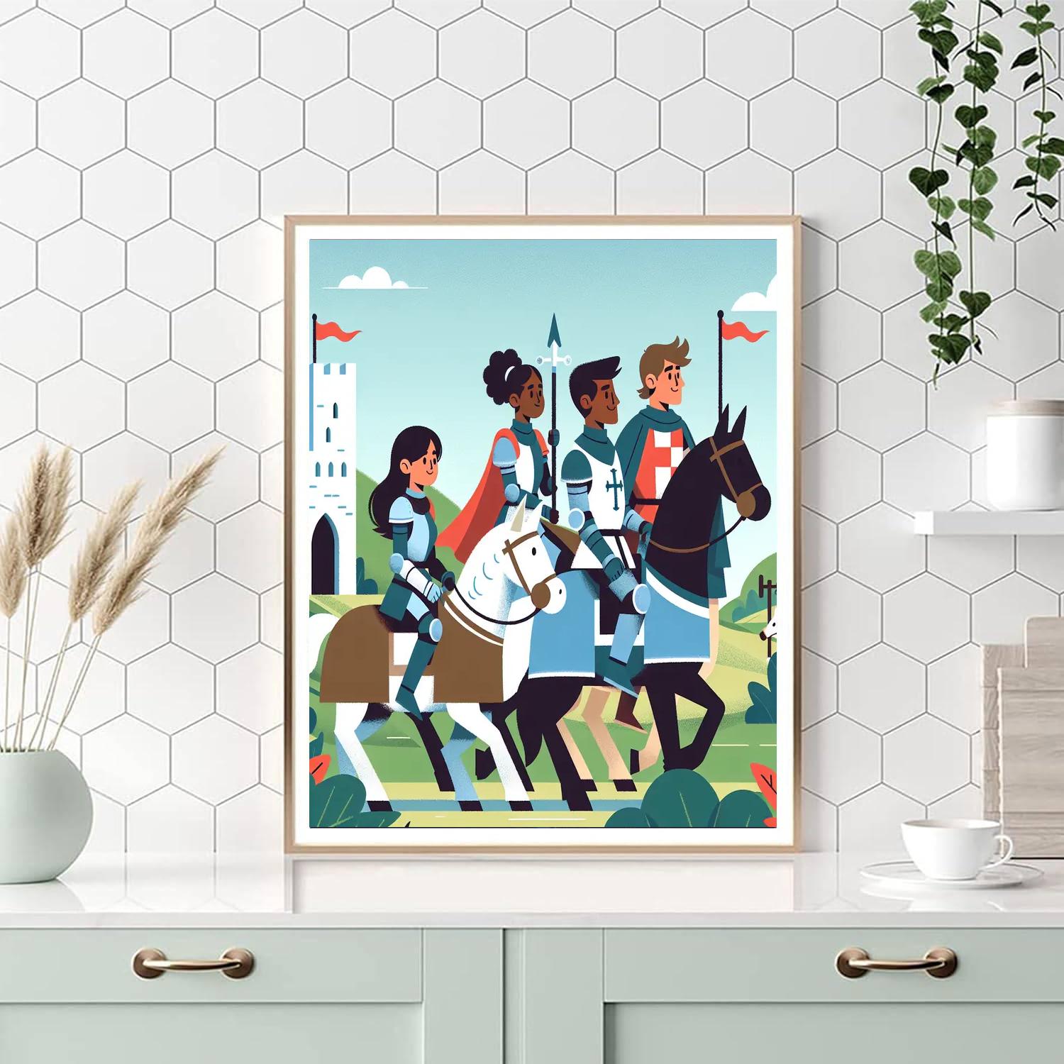 Knight's Valor Adventure Paint By Number