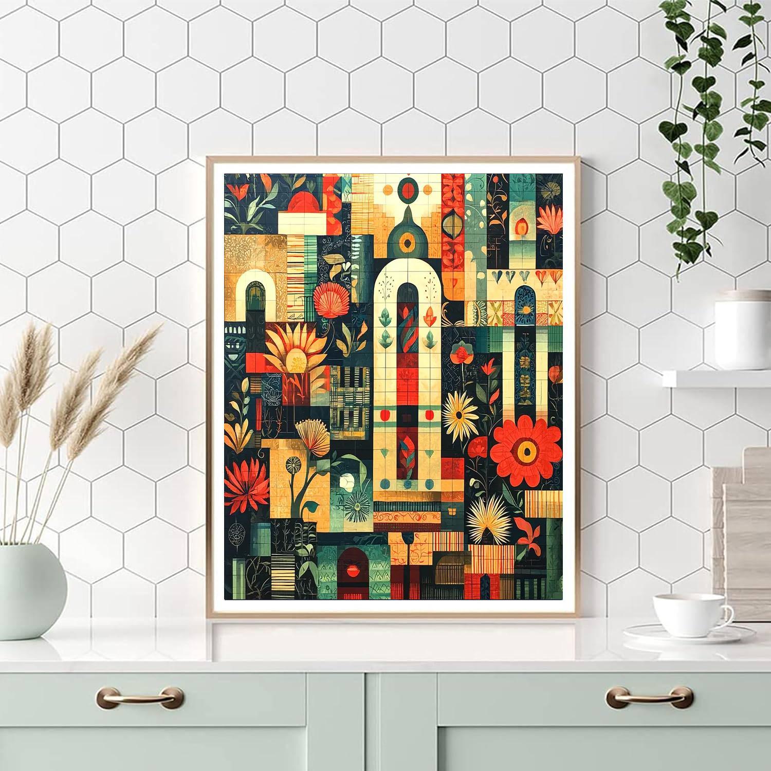 Frida Kahlo Inspired Whispers Of Heritage  Painting Number Kit
