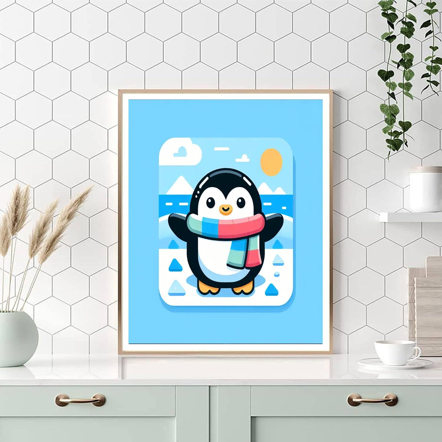 Penguin Party Paint By Color