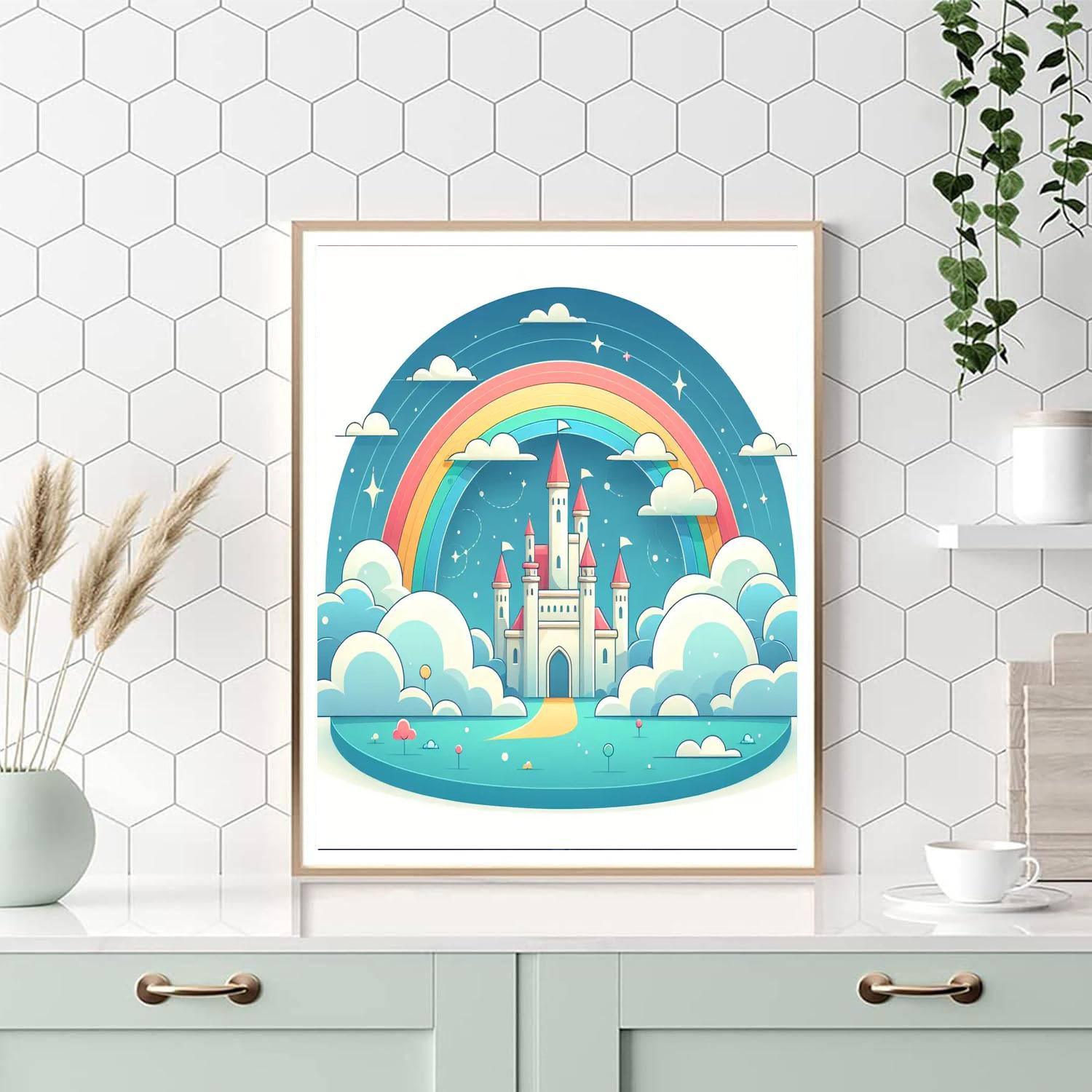 Castle Of Cloud Dreams Paint By Color