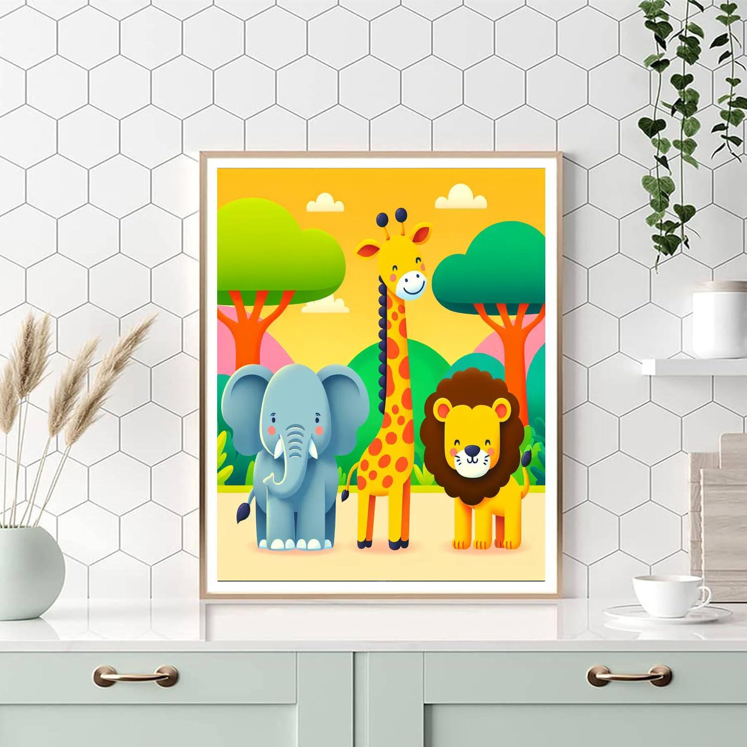 Savannah Safari Exploration Painting By Numbers Kit