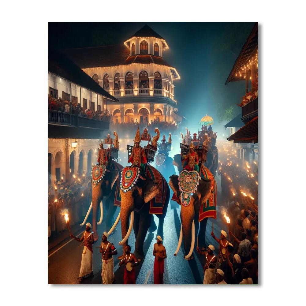 Esala Perahera - Kandy Paint By Number