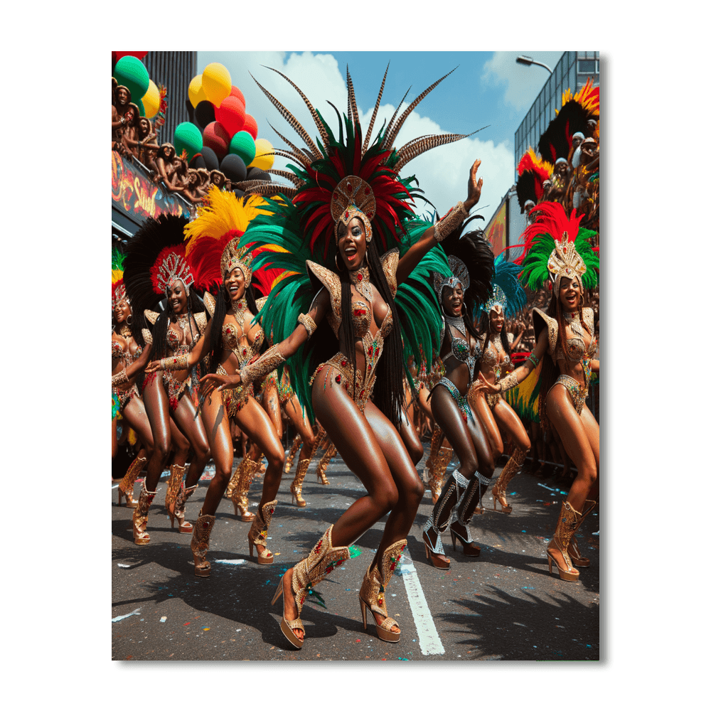 Kingston Carnival - Jamaica Paint By Number
