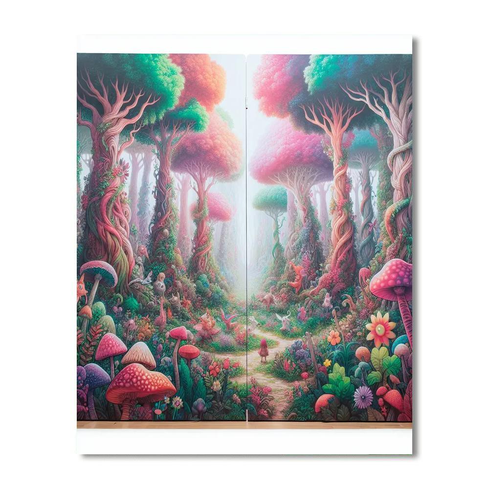 Whimsical Fairy Tale Woodlands Paint By Color