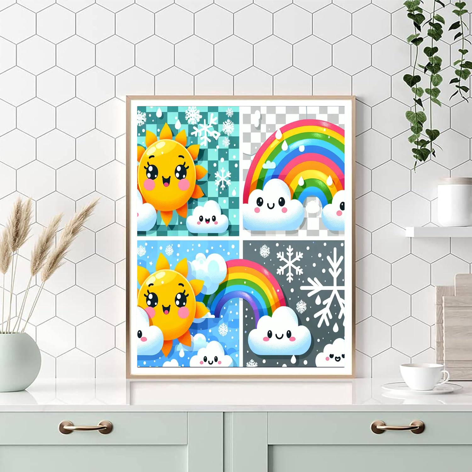 Whimsical Weather Adventure Number Painting