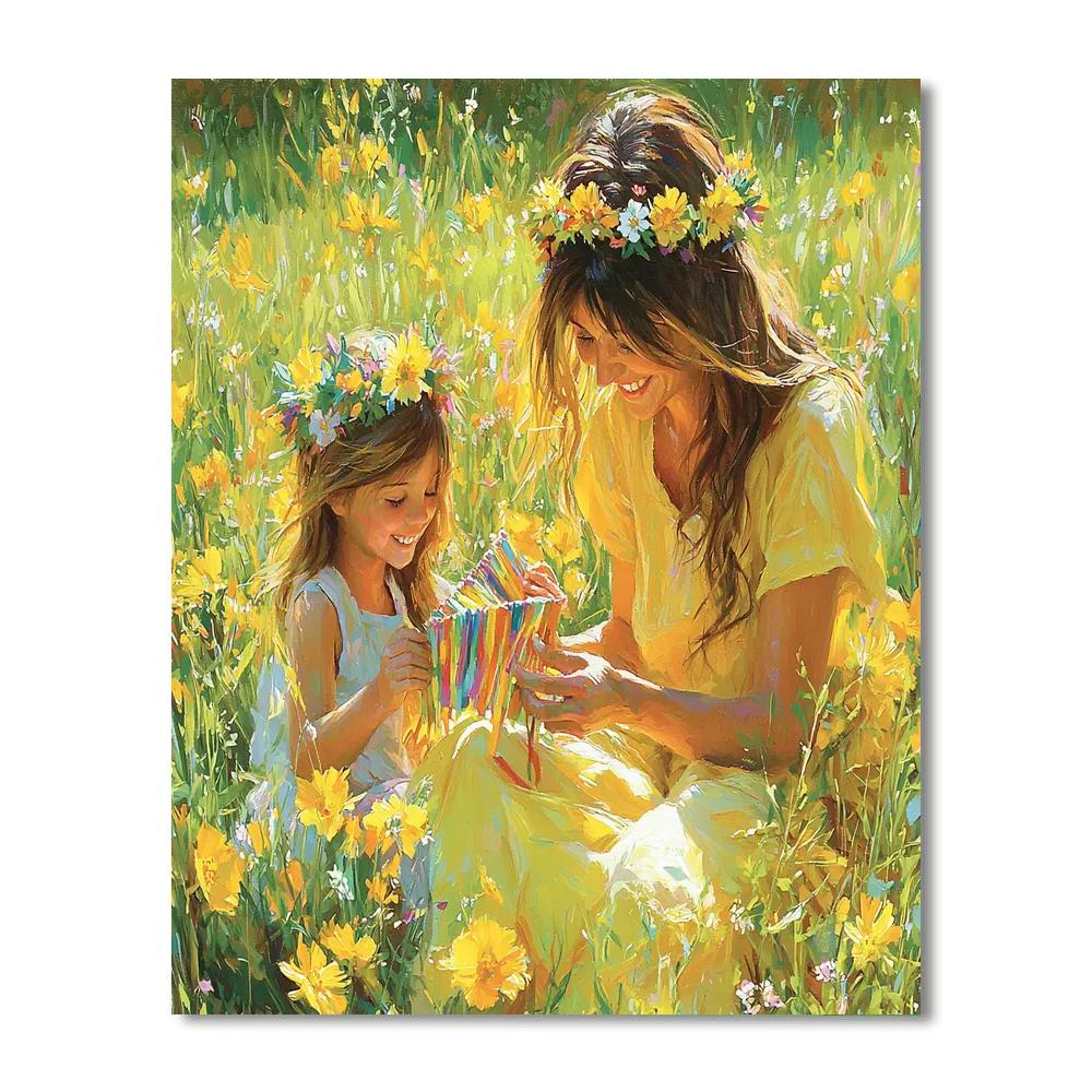 Flower Crown Celebration DIY Paint By Numbers