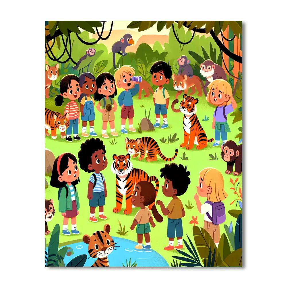 Adventure Jungle Safari Paint By Number