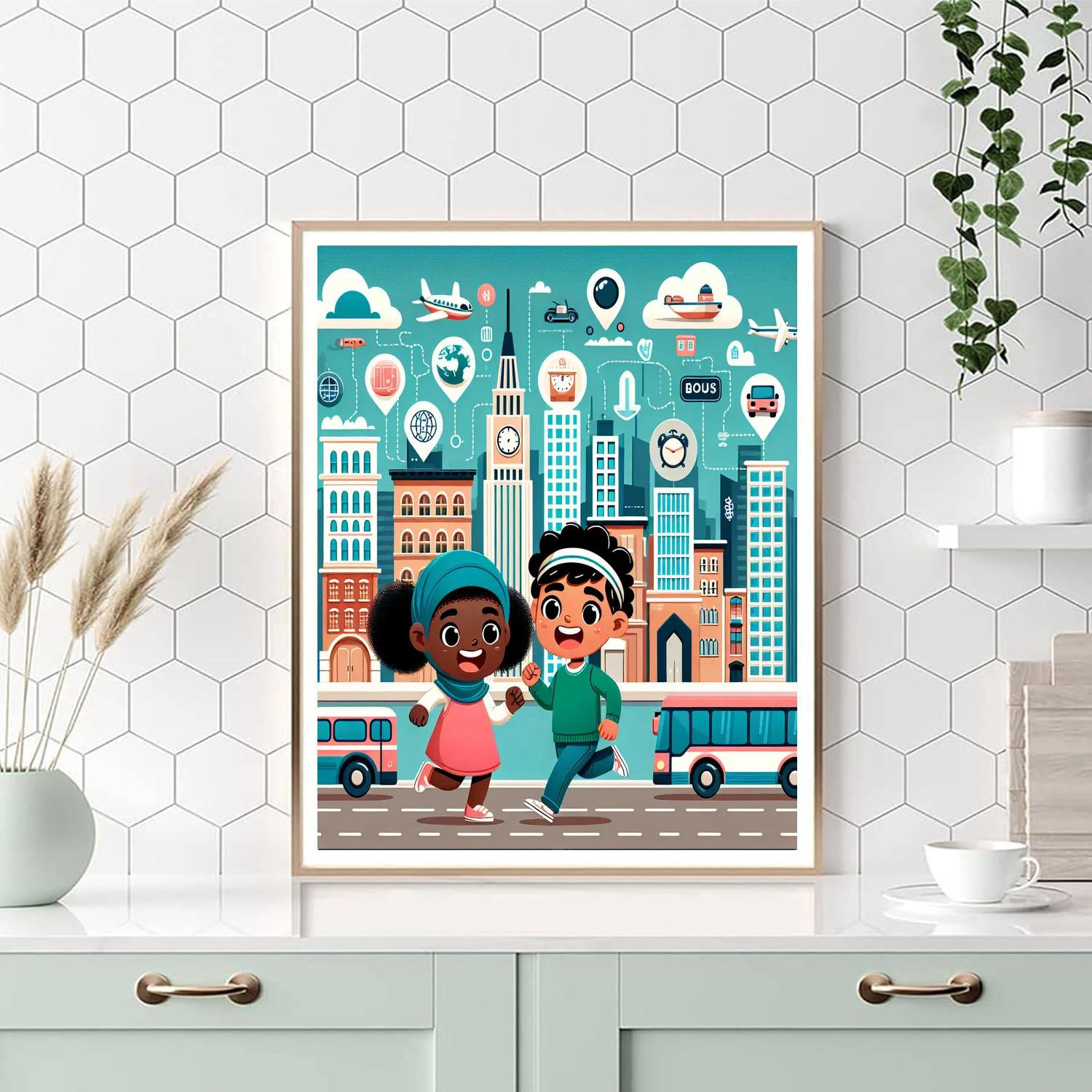 Urban Adventure Painting Number Kit