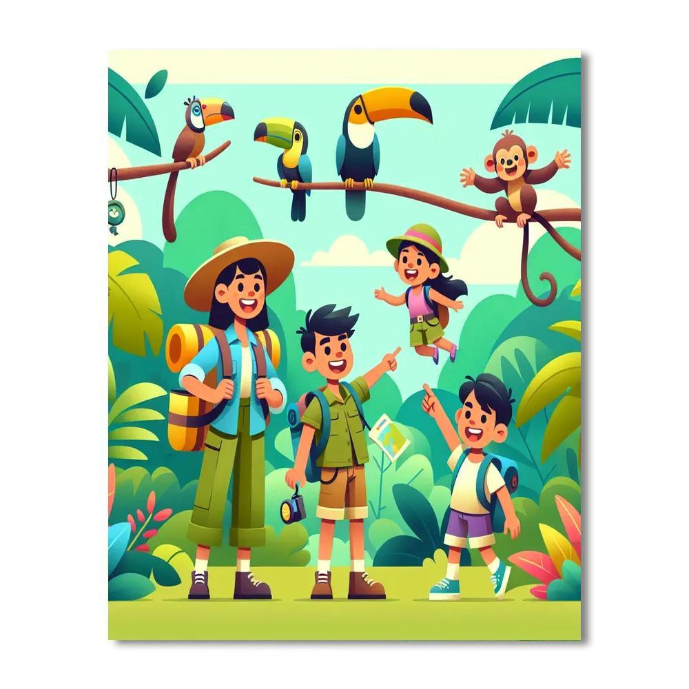 Explorers Of The Amazon Paint By Numbers Art