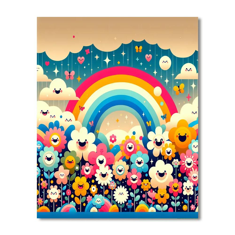 Magic Rainbow World Numbered Painting Kits