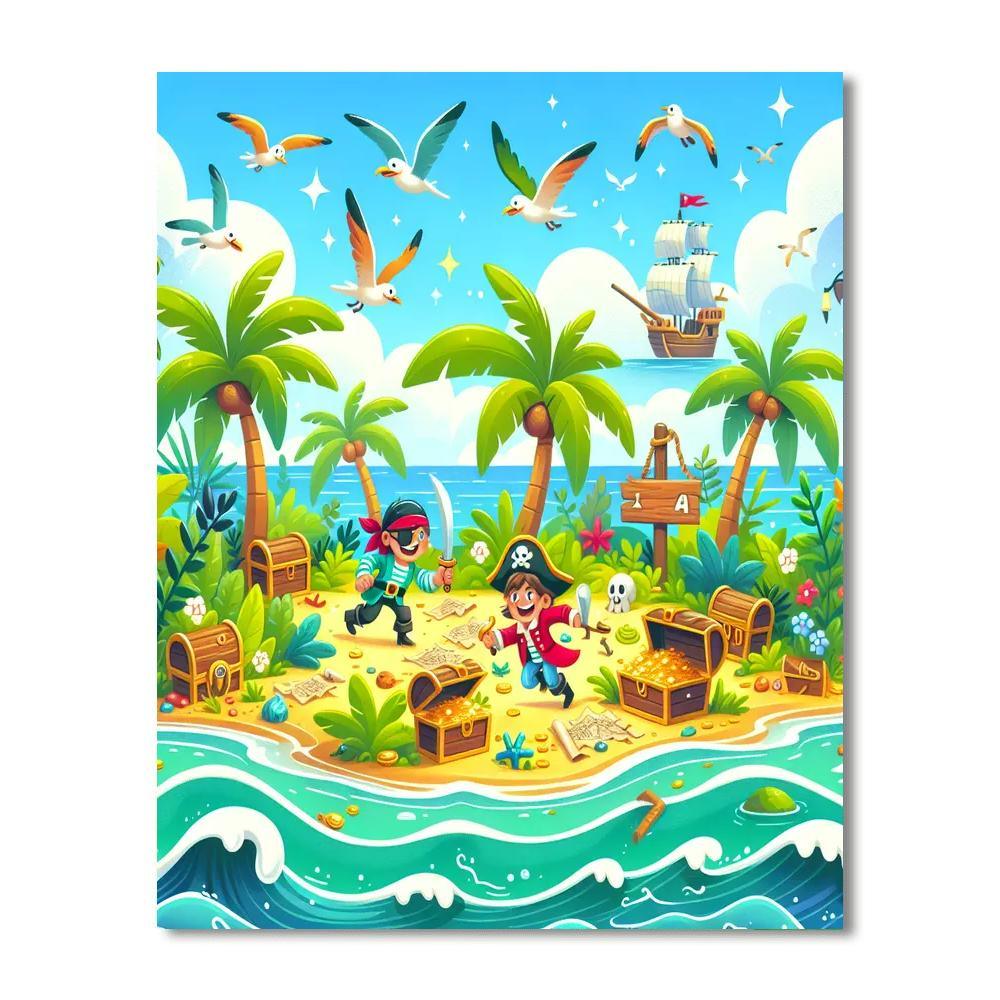 Treasure Island Explorers Paint By Number
