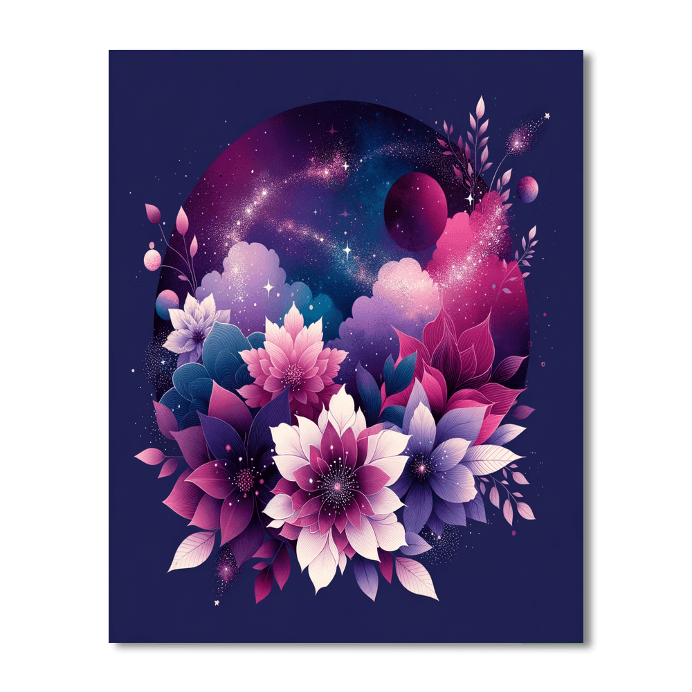 Celestial Floral Paint By Number