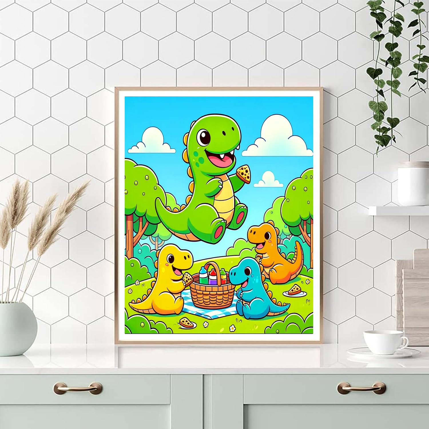 Delightful Dinos DIY Paint By Numbers