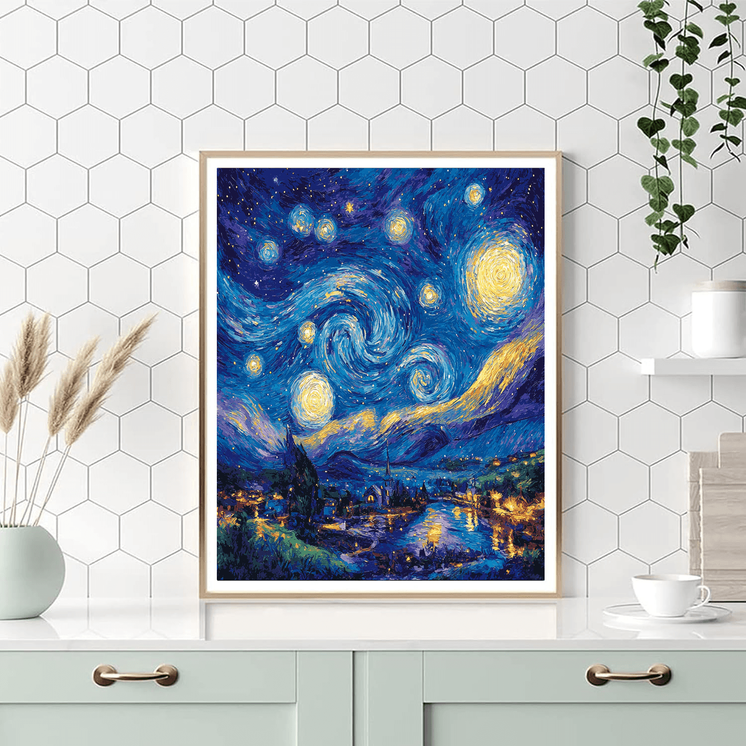 Vincent Van Gogh Inspired Celestial Explorations  Painting By Numbers Kit