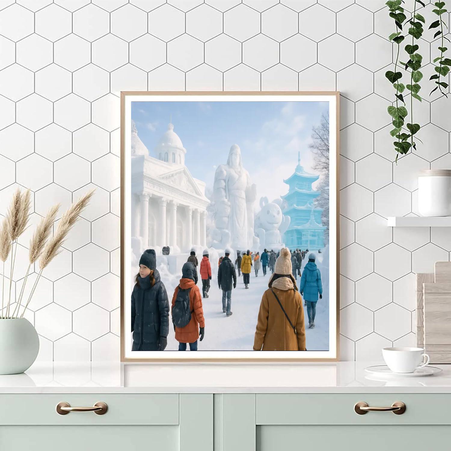 Snow And Ice Festival - Sapporo, Japan DIY Paint By Numbers