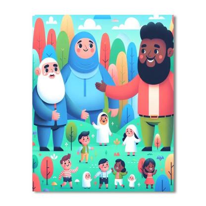 Adventures With Friendly Giants Paint By Numbers Art